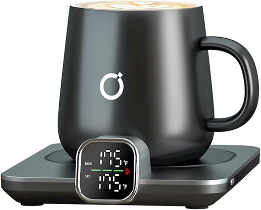 GadgetHomeStead Smart Heated Coffee Mug Warmer & Mug Set – Keep Your Drink at the Perfect Temperature!