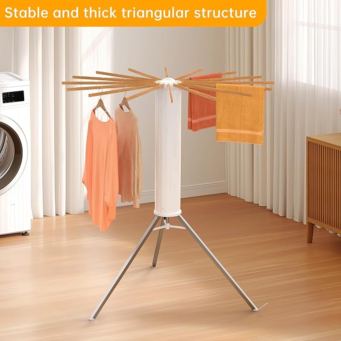 GadgetHomeStead Upgraded Octopus Clothes Drying Rack – Foldable, Space-Saving Laundry Rack for Indoor & Outdoor Use